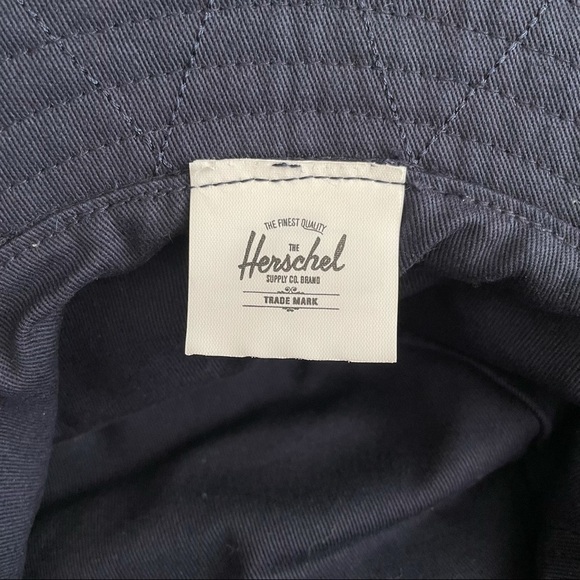 Herschel Denim Supply Navy Yellow Lines Bucket Hat - Picture 6 of 10
